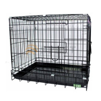 Клетка MPets для домашних животных до 18 кг, две двери, цвет черный, 78х48х53 см