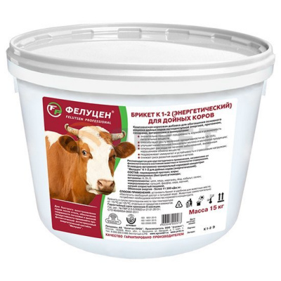 УВМКК Фелуцен К1-2 энергетический для дойных коров, 15 кг