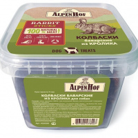 Лакомство AlpenHof Колбаски баварские из кролика для собак, 450 г