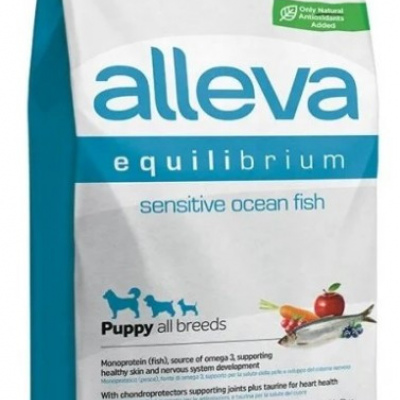 Корм Аллева Эквилибриум Сенситив для взрослых собак мелких и средних пород, с океанической рыбой, 2 кг