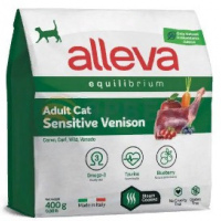 Корм Аллева Эквилибриум Сенситив для взрослых кошек, с олениной, 0,4 кг